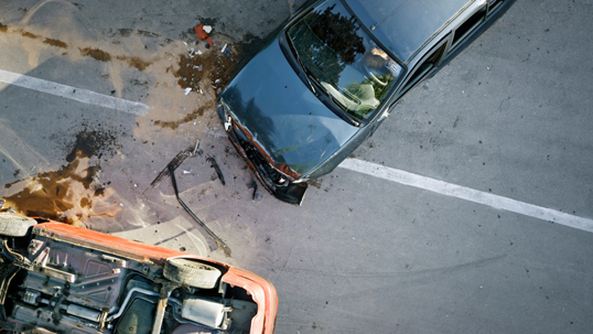 One Hurt in Two-Car Crash on I-15