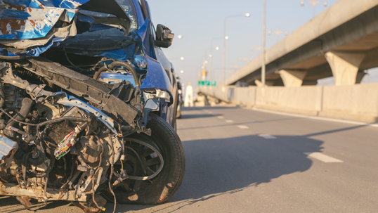 Rollover Crash Causes Injuries on Skyline Dr